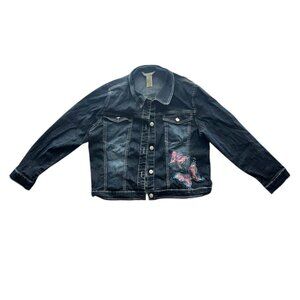 Y2K Arizona Jean Company Butterfly Denim Jacket